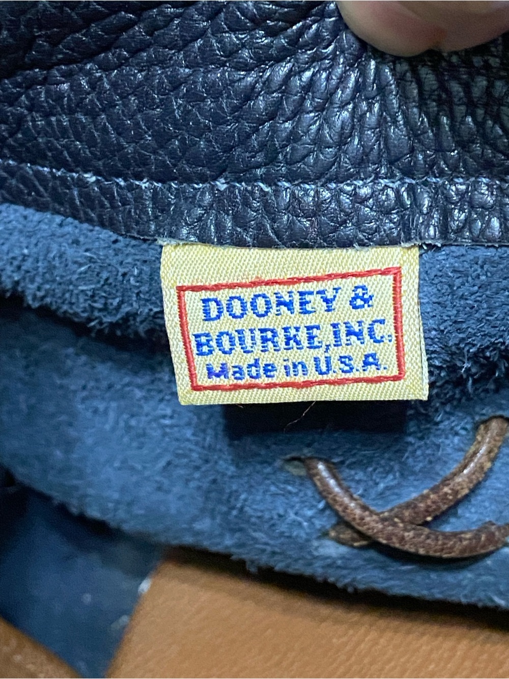 Vintage Navy Dooney & Bourke Gladstone Satchel w/Lock AWL Leather Doctor - Picture 14 of 16